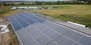 Solar-/Photovoltaikanlagen-Reinigung landwirtschaftliches Gebäude